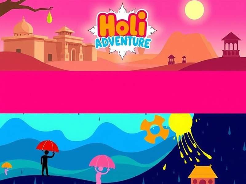 Holi Bright Adventure Regional Versions showing different cultural elements